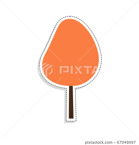 Isolated colored tree icon 67048097