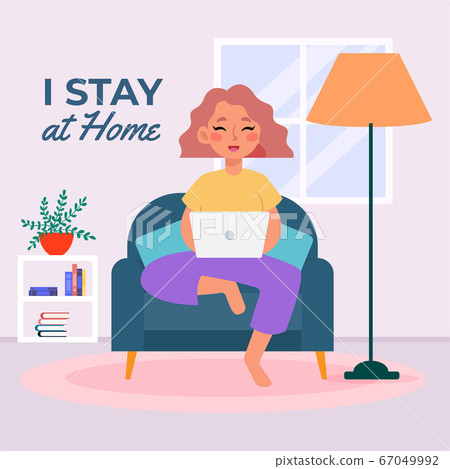 Stay at home poster 67049992