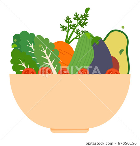 Isolated vegetables bowl icon Isolated vegetables bowl icon 67050156