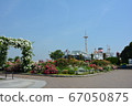 Yokohama Minatomirai Yamashita Park Rose Arch and Hikawa Maru 67050875
