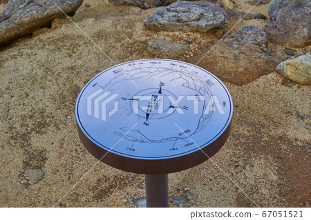 Kitaokusenjodake summit board in Yamanashi (Nagano) 67051521