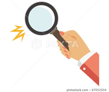 Vector Illustration Of Magnifying Lens Stock Illustration