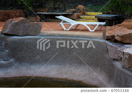 Empty Guest Swimming Pool At Australian Bush 67053188