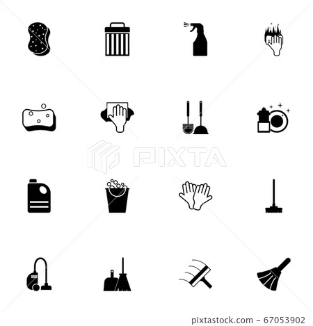 Cleaning - Flat Vector Icons - Stock Illustration [67053902] - PIXTA
