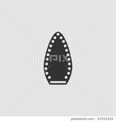 Steam iron icon flat - Stock Illustration [67053920] - PIXTA
