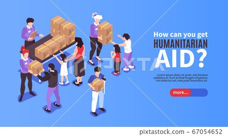 Humanitarian Aid Banner 67054652