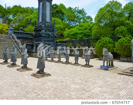 Tomb of Khai Dinh with Manadarin hnour guard, Hue, 67054757