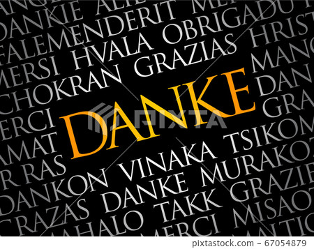 Danke (Thank You in German) word cloud Danke (Thank You in German) word cloud 67054879