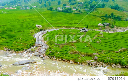 Lao Cai rice fields near Sapa (Chapa) in north Lao Cai rice fields near Sapa (Chapa) in north 67055034