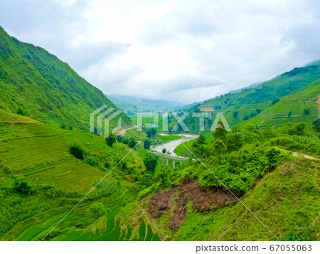 Lao Cai rice fields near Sapa (Chapa) in north Lao Cai rice fields near Sapa (Chapa) in north 67055063