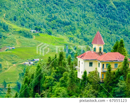 Sapa (Chapa) village in north of Vietnam 67055123