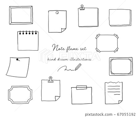 Handwritten notebook and memo frame set/frame/decoration/fashion Handwritten notebook and memo frame set/frame/decoration/fashion 67055192