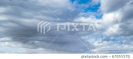 Overcast sky background with clouds Overcast sky background with clouds 67055570