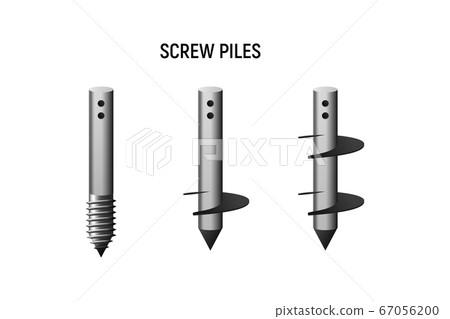Types of screw piles. Types of screw piles. 67056200