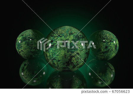 3d illustration of stylized planets on a black background 3d illustration of stylized planets on a black background 67056623