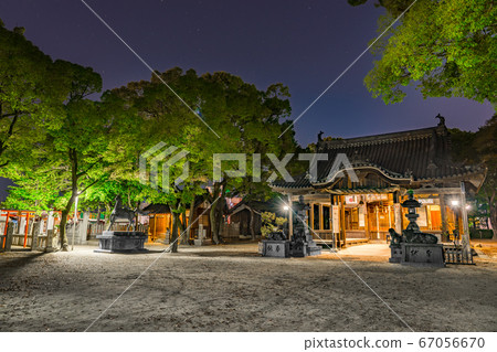 Midnight Tsuda Tenma Shrine (Shikama Ward, Himeji City, Hyogo Prefecture) *Photo position in comment box Midnight Tsuda Tenma Shrine (Shikama Ward, Himeji City, Hyogo Prefecture) *Photo position in comment box 67056670