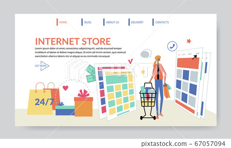 Internet Store, creative website template Internet Store, creative website template 67057094