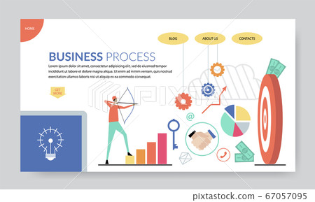 Business process concept, creative website Business process concept, creative website 67057095