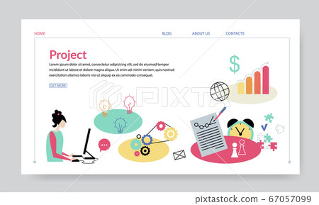 Project concept, creative website template Project concept, creative website template 67057099