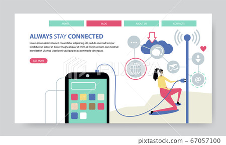 Always Stay Connected, creative website template Always Stay Connected, creative website template 67057100