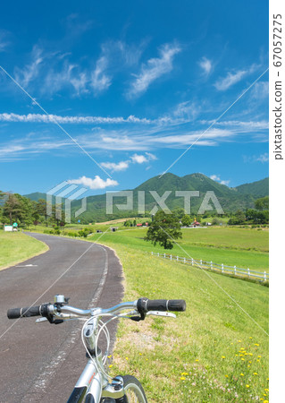 Bandai highlands early summer blue sky Bandai highlands early summer blue sky 67057275