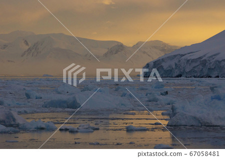 Dusk in antarctica 67058481
