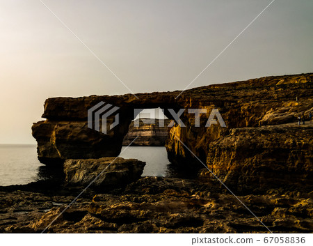 Sea view to Azure window natural arch, now Sea view to Azure window natural arch, now 67058836