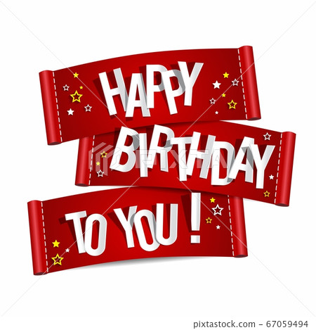 Happy birthday greeting card Happy birthday greeting card 67059494