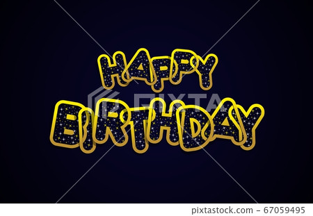 Happy birthday greeting card 67059495
