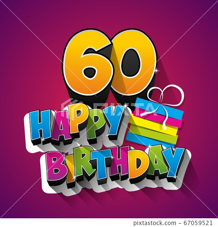 Happy birthday greeting card Happy birthday greeting card 67059521