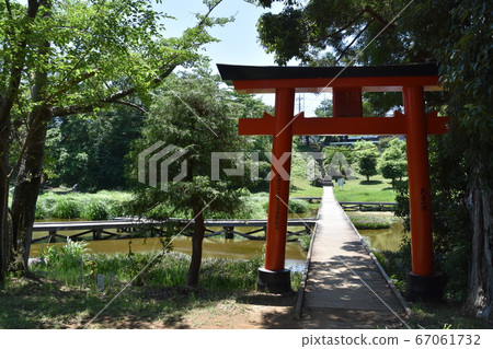 嚴島濕地公園嚴島神社鳥居中井町 嚴島濕地公園嚴島神社鳥居中井町 67061732