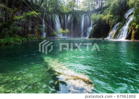 The most beautiful waterfall in the world (Plitvice Lakes National Park) The most beautiful waterfall in the world (Plitvice Lakes National Park) 67061808