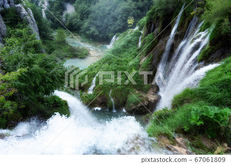 The most beautiful waterfall in the world (Plitvice Lakes National Park) The most beautiful waterfall in the world (Plitvice Lakes National Park) 67061809