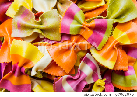Traditional handmade italian farfalle pastas close Traditional handmade italian farfalle pastas close 67062070
