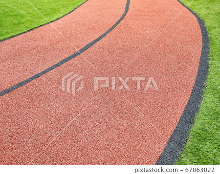Curved range of Athletics track. Curved range of Athletics track. 67063022