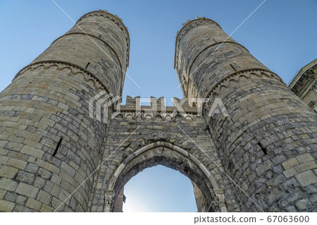 genoa porta soprana medieval gate 67063600