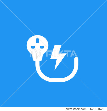 uk electric plug, electricity symbol, vector uk electric plug, electricity symbol, vector 67064626