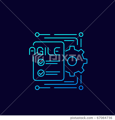 Agile software development process icon - Stock Illustration [67064736 ...