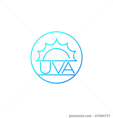 UVA protection vector icon, line design UVA protection vector icon, line design 67064757