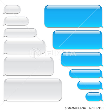 Blank Vector Message Bubbles Chat Or Messenger Stock Illustration