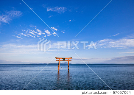（滋賀縣）白夏神社大鳥居，夏至前後，下午 67067064
