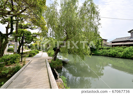 Yanagawa City Scenery with excavation Yanagawa City Scenery with excavation 67067736