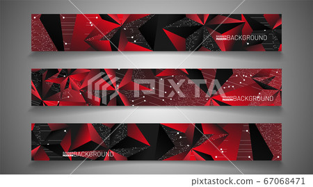 Set banner background for your design. vector - Stock Illustration