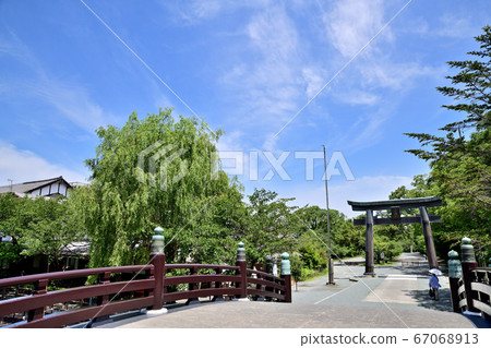 柳川市Sanbashira神社的鳥居 67068913