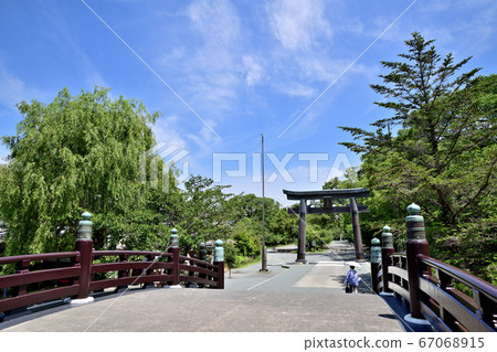 柳川市Sanbashira神社的鳥居 67068915