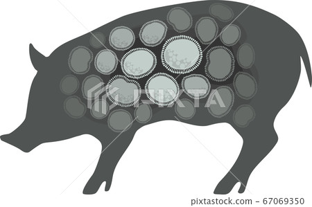 Pig, livestock, pig farming, infectious disease image-gray 67069350