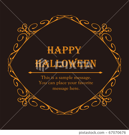 Halloween frame material, October, antique decoration, vintage pattern, plant ivy Halloween frame material, October, antique decoration, vintage pattern, plant ivy 67070676
