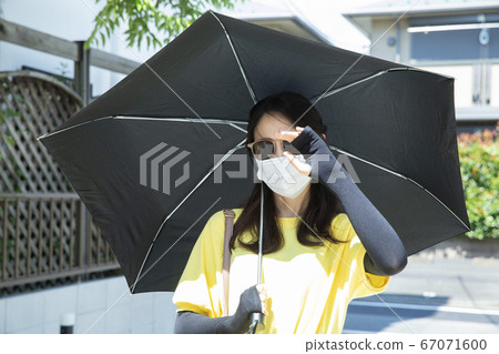 Mask parasol woman Mask parasol woman 67071600