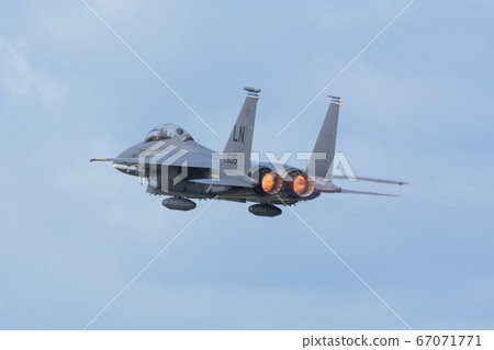 US Air Force in Europe F-15E Strike Eagle low flight 67071771