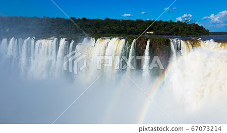 Garganta del Diablo waterfall on Iguazu River Garganta del Diablo waterfall on Iguazu River 67073214